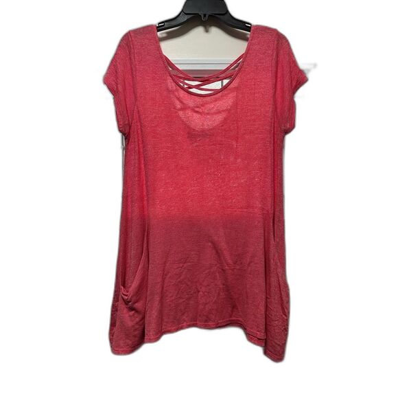 Maurices Short Sleeve Sweater with Pockets Pink (226) - Picture 1 of 4